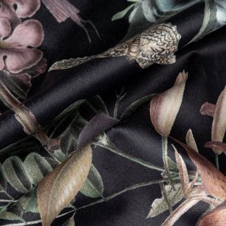 Zasłona gotowa na przelotkach BECKY 140x250 Eurofirany czarny