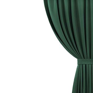 Szarfa do zasłony Hold 8x140 welurowa butelkowa zieleń