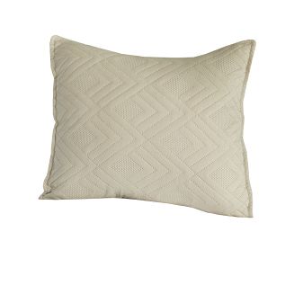 Poszewka dekoracyjna AVILA 40x40 pikowana geometryczny wzór beżowa