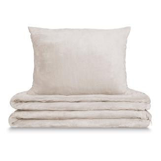 Pościel z mikrofibry MIŚ Cozy 200x220 beżowa