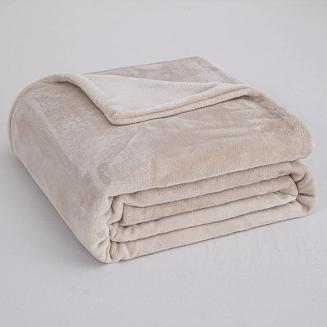 Pościel z mikrofibry MIŚ Cozy 200x220 beżowa