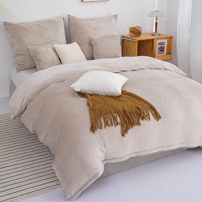 Pościel z mikrofibry MIŚ Cozy 220x200 beżowa
