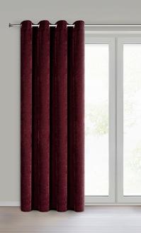 Zasłona gotowa na przelotkach VANI 140x250 Eurofirany bordowy