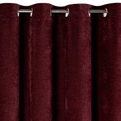 Zasłona gotowa na przelotkach VANI 140x250 Eurofirany bordowy