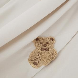 Beżowa Pościel w Misie 140x200 Cuty Misie