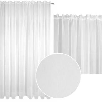 Firana gotowa na taśmie LUCY 300x300 Eurofirany biała