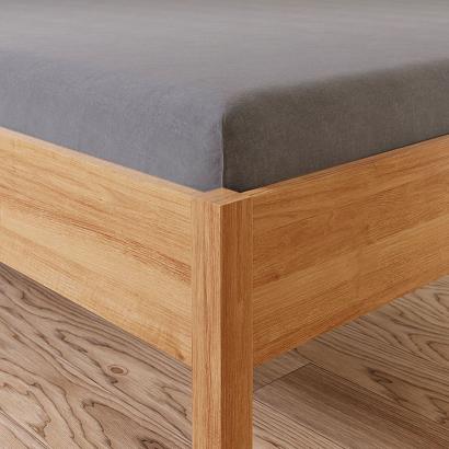 Prześcieradło jersey z gumką 160x200 DREAMY PREMIUM ciemnoszare