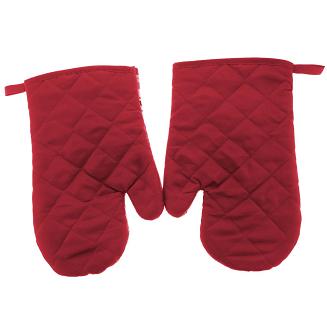 Rękawice kuchenne 18x27 z magnesem 2 szt. łowicki czerwony