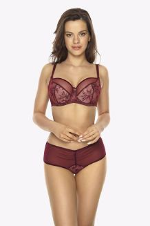 Biustonosz GAIA Semi-Soft Joy 1037 półusztywaniany burgundowy