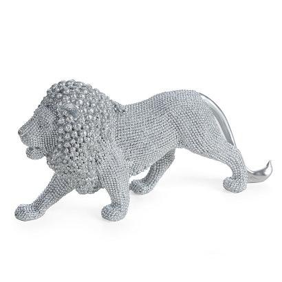 Figurka dekoracyjna ELDO 23x6x12 Eurofirany srebrny lew