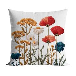 LOTTIE Z EFEKTEM WYSZYWANIA Poszewka dekoracyjna ADA 40x40cm kolor 001 biały P00384/POP/001/040040/1