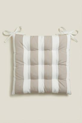 Poduszka siedzisko na krzesło ogrodowe STRIPES 40x40 beżowa pasy
