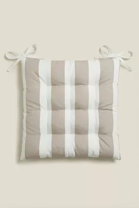 Poduszka siedzisko na krzesło ogrodowe STRIPES 40x40 beżowa pasy