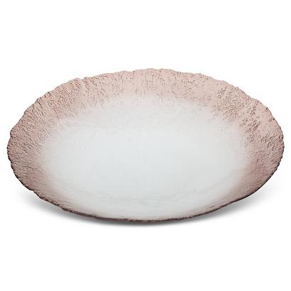 Misa dekoracyjna SEVILLE 40x8 Eurofirany kremowa brązowa szklana