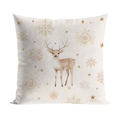 JELONKI ZIMOWA OPOWIEŚĆ Poszewka dekoracyjna VELVET 40x40cm kolor 004 beżowy PBN346/POP/004/040040/1