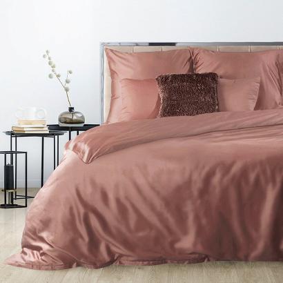 Pościel satynowa NOVA3 180x200 Eurofirany ciemnoróżowa