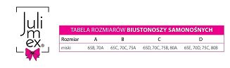 Biustonosz BS-01 Julimex samonośny silikonowy transparentny