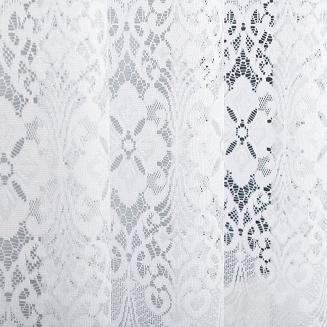 Firanka żakardowa gotowa na żabki NADIA 500x160 biała