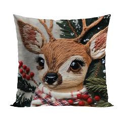 JELONEK Z EFEKTEM WYSZYWANIA Poszewka dekoracyjna VELVET 40x40cm kolor 004 beżowy PBN366/POP/004/040