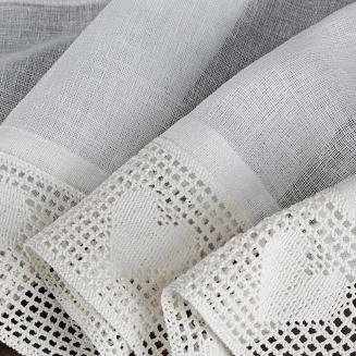 Firana gotowa na taśmie GAJA 150x60 Eurofirany kremowy