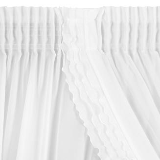 Firana gotowa na taśmie LUISA 400x160 Eurofirany biały