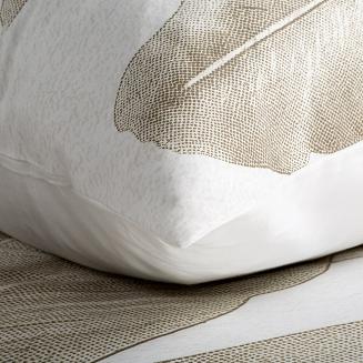 Pościel satynowa SPRING102 220x200 Eurofirany ciemnobeżowy