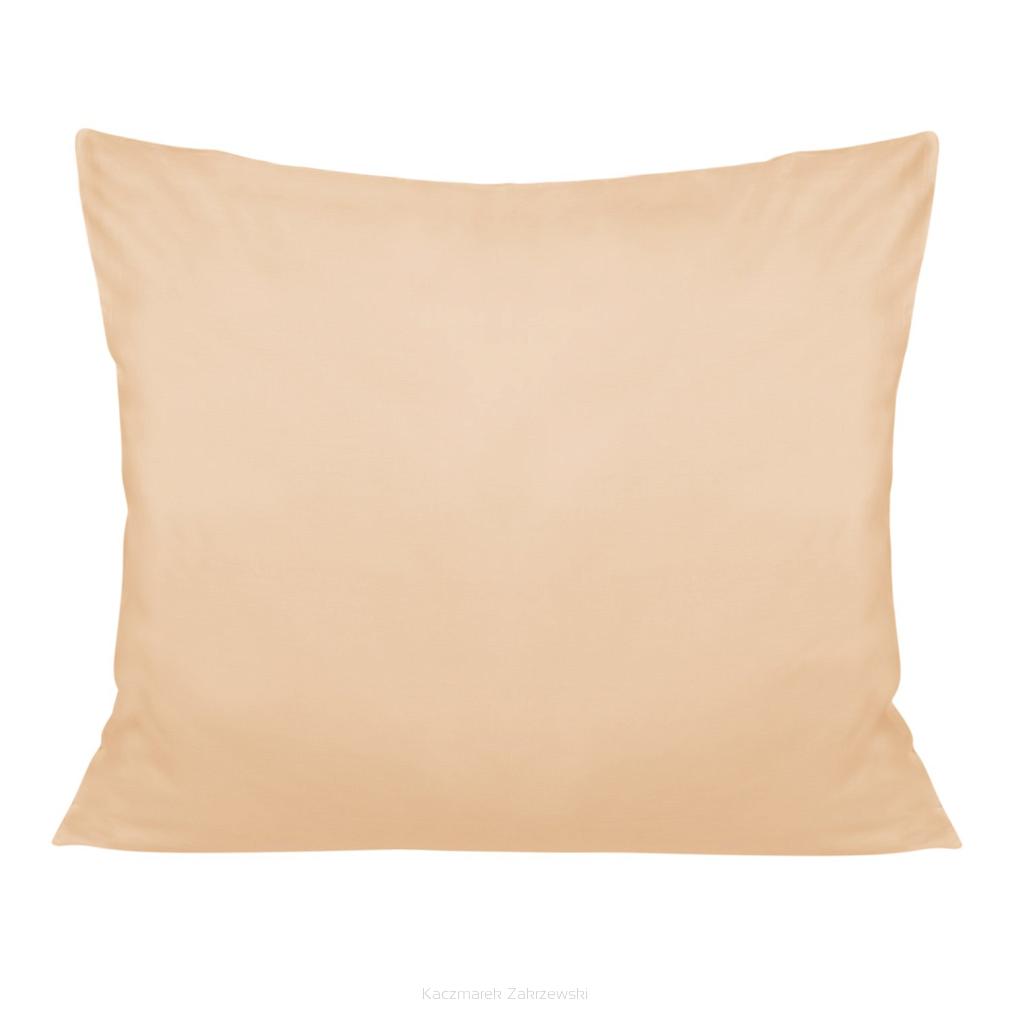 Poszewka satyna bawełniana 50x80 Darymex jednobarwna jasnobeżowa