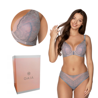 Biustonosz GAIA Full Cup Azzurra 1168 usztywniany niebieski