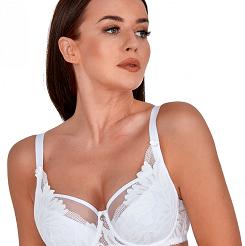Biustonosz GAIA Semi-Soft Keto 1134 półusztywniany biały