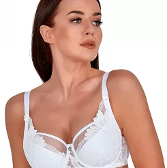 Biustonosz GAIA Semi-Soft Keto 1134 półusztywniany biały