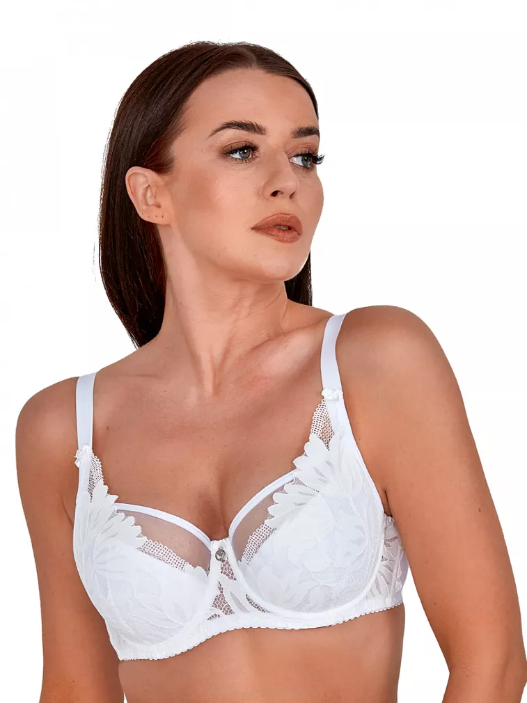 Biustonosz GAIA Semi-Soft Keto 1134 półusztywniany biały