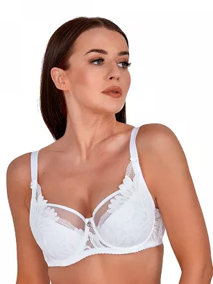 Biustonosz GAIA Semi-soft Keto 1134 półusztywniany biały