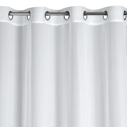 Firana gotowa na przelotkach DALIA 350x250 Eurofirany biała gładka z szyfonu