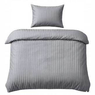 Komplet pościeli hotelowej adamaszek La Perriere 140x200 szara