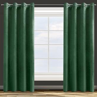 Zasłona gotowa na przelotkach ROSA 140x250 Design91 zielony