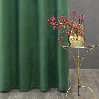 Zasłona gotowa na przelotkach ROSA 140x250 Design91 zielony
