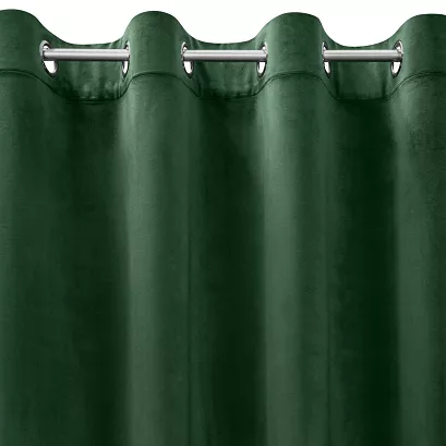 Zasłona gotowa na przelotkach ROSA 140x250 Design91 zielona