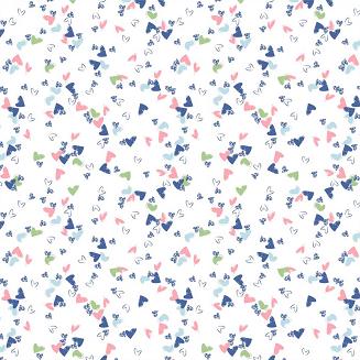 Koszula damska LUNA kod 58 biała w serduszka