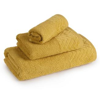 Ręcznik bawełniany LOREN 30x50 Eurofirany musztardowy