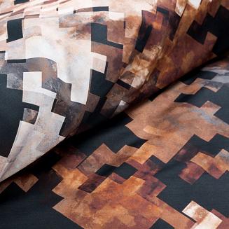 Pościel satynowa ZOJA 160x200 Eurofirany brązowy/czarny