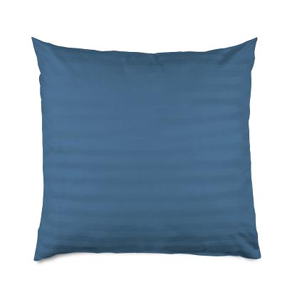 Poszewka satyna bambusowo-bawełniana STRIPE CORNFLOWER 40x40 Darymex jednokolorowa chabrowa