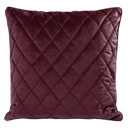 Poszewka dekoracyjna VELVET-28 50x50 Eurofirany bordowa
