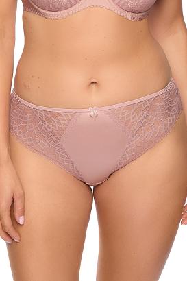 Figi damskie z koronką i tiulem Freja 1289 pudrowe