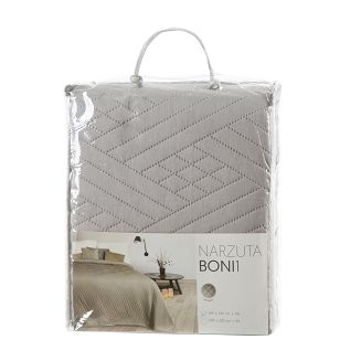 Narzuta dekoracyjna BONI 170x210 srebrny