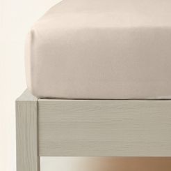 Prześcieradło flanelowe z gumką SIN 160x200 + 30 cm taupe