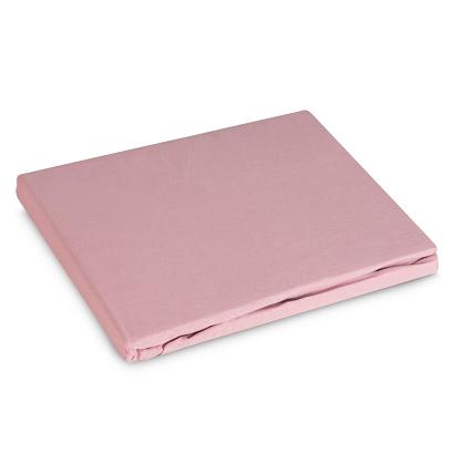 Prześcieradło satynowe z gumką BASIC 220x200 Eurofirany pudrowy róż