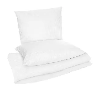 biała poszwa hotelowa 160x200 adamaszek 5mm (zakład)