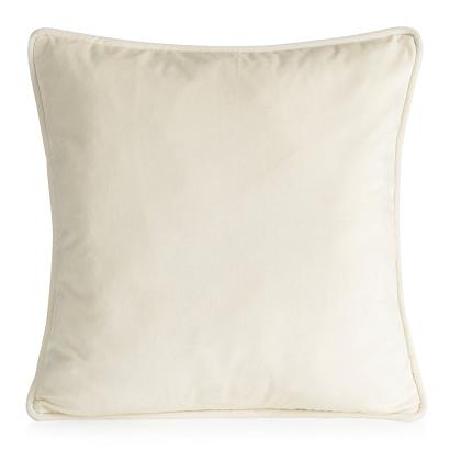 Poszewka dekoracyjna VELVET147 45x45 Eurofirany kremowa gładka klasyczna