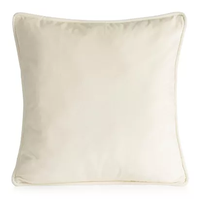 Poszewka dekoracyjna VELVET147 45x45 Eurofirany kremowa gładka klasyczna