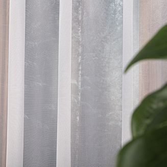 Firanka żakardowa gotowa na szelkach ELZA 140x250 biała